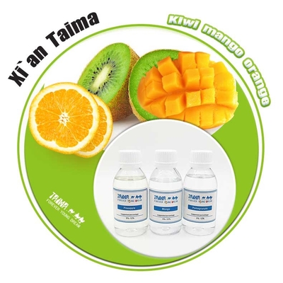 Concentrato liquido aromatizzato Kiwi Mango Arancia ad alta concentrazione, certificato ISO e a lunga conservazione per Ejuice Eliquid