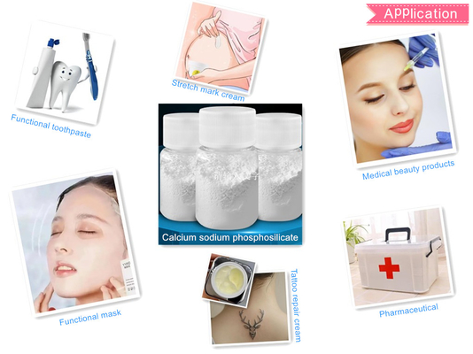 Calcio Sodio Fosfosilicato Actimins Polvere di Vetro Bioattivo per Sensibilità Dentale e Crema Antismagliature CAS 65997-17-3