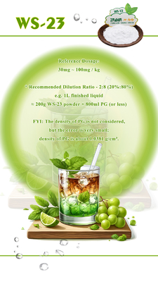Agente di raffreddamento aromatico giallo E-liquid Ws-23