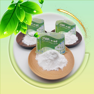 Agente rinfrescante WS-23 in polvere 99% CAS No 51115-67-4 MOQ basso Qualità alimentare Agente rinfrescante WS23 per bevande, caramelle e dolci