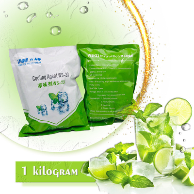 Agente rinfrescante aromatizzante WS-23 effetto rinfrescante a lunga durata in contenitori asciutti