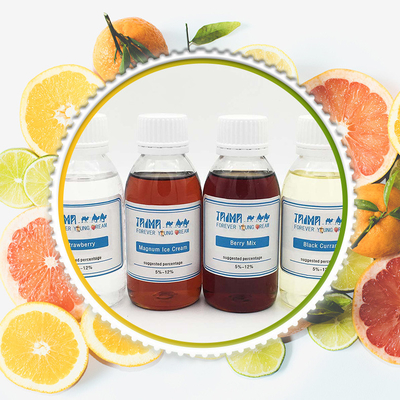 Rapporto Vg/Pg 70/30 E-liquido Sapore di frutta Liquido limpido incolore