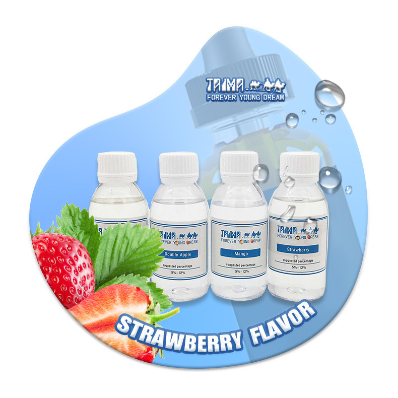 Concentrati di aroma alla fragola con nicotina Freebase trasparente per e-liquid premium