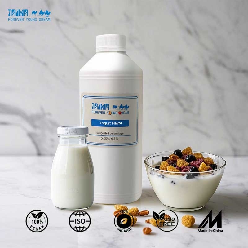 Essenza commestibile per yogurt artificiale compatibile con acqua e olio per prodotti lattiero-caseari è qui