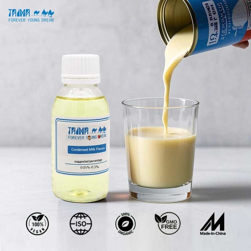 Additivo per alimenti lattiero-caseari, in polvere e liquido, con sapore di crema condensata, specializzato per la cottura e per le caramelle