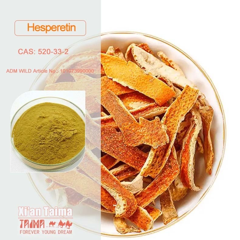 98% Hesperetinp in polvere Cas 520-33-2 Hesperetina estratta dalla buccia di arancia essiccata