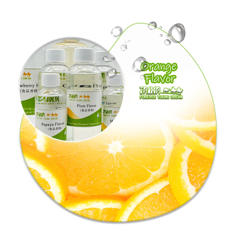 Food Grade Orange Flavor Liquid with 99% Purity and 3 Years Shelf Life for Beverages and Baking