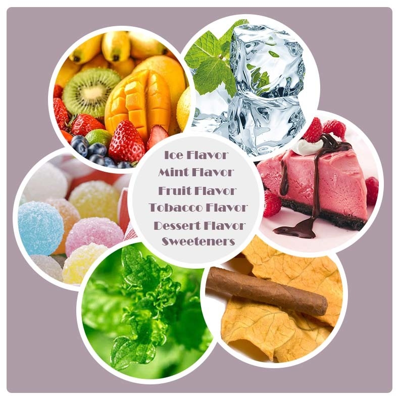 Grado alimentare Vape Essenze alimentari Sapori PG VG Liquido incolore a base di