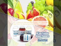ISO 7 Processo di fabbricazione in camera pulita Aromo di frutta giallo scuro per l'esperienza e la soddisfazione del vaping